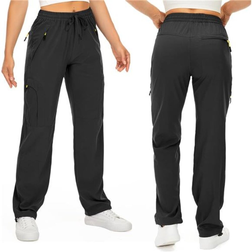 Women's Hiking Pants Quick Dry UPF 50 Camping Work Cargo Pants Zipper Pockets - Picture 2 of 6